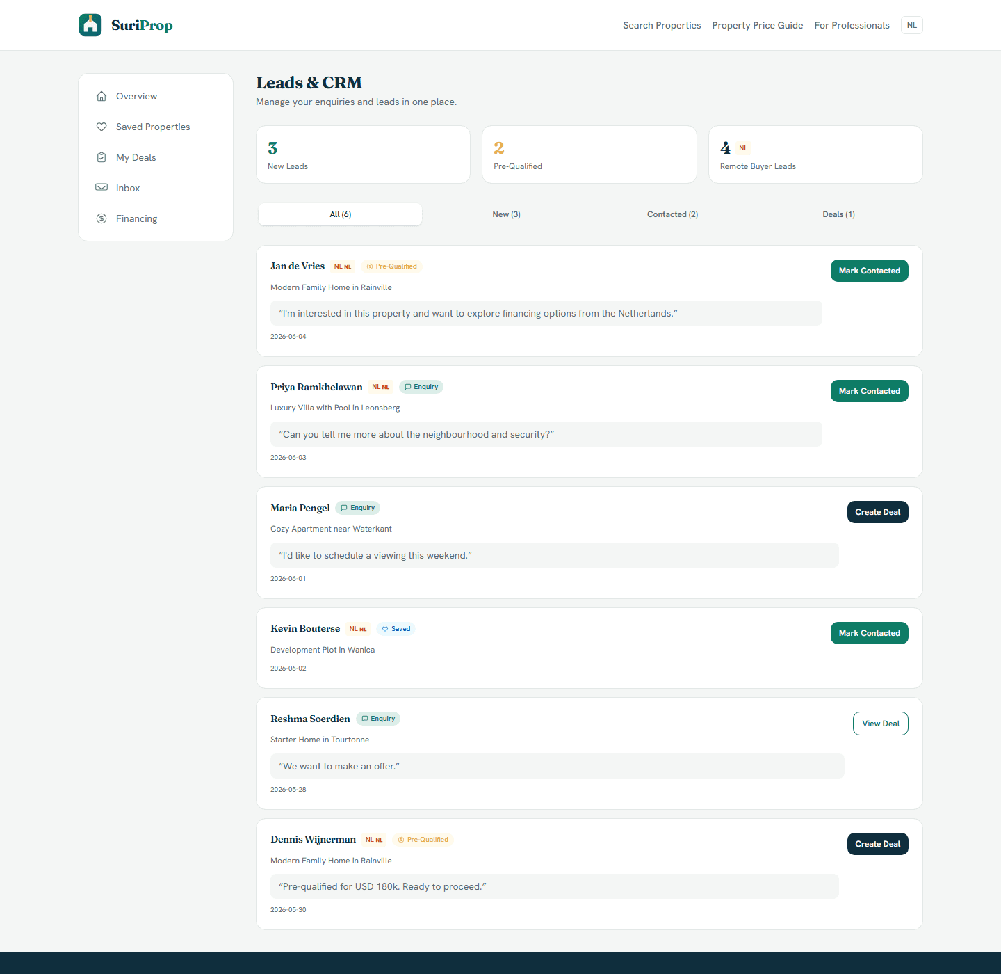 Turn enquiries into a managed pipeline